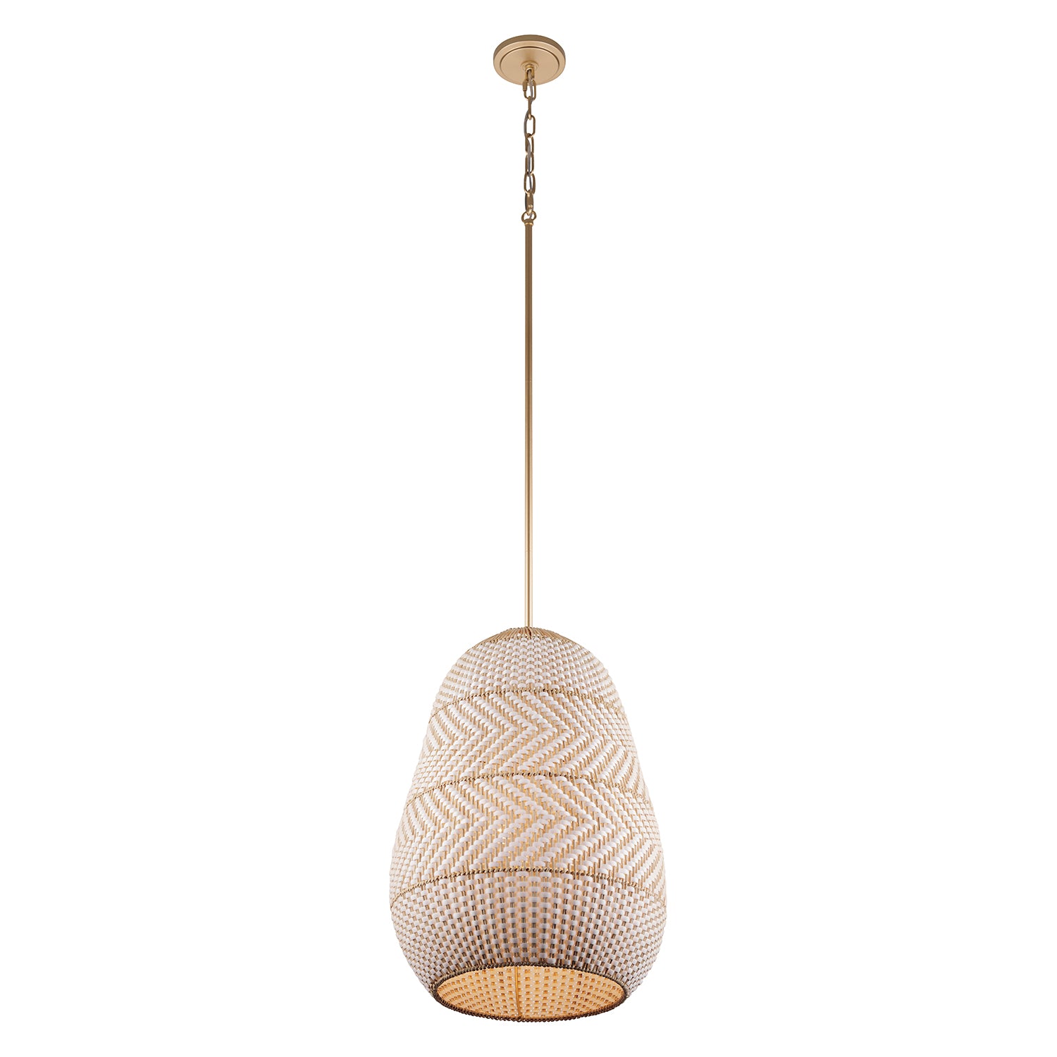 Crystorama Zanzibar ZAN-9013-SG – 16 Inch – 3 Light – Pendant Light – Soft Gold – Damp Rated