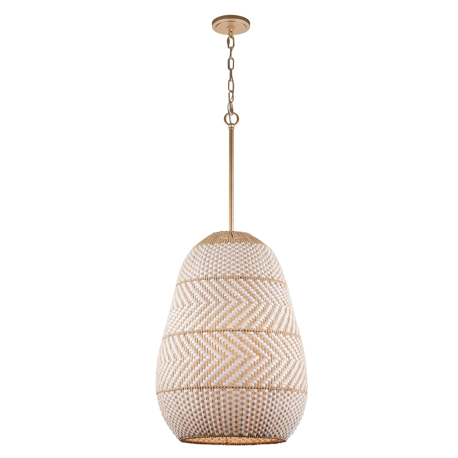 Crystorama Zanzibar ZAN-9013-SG – 16 Inch – 3 Light – Pendant Light – Soft Gold – Damp Rated