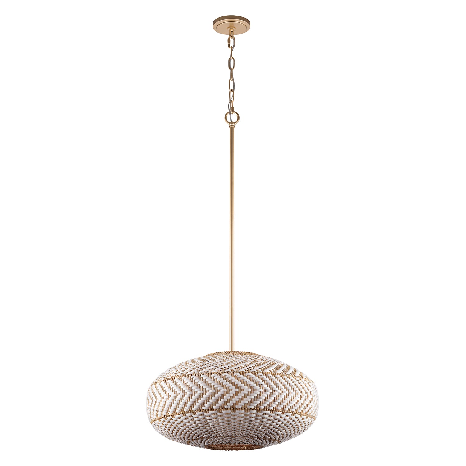 Crystorama Zanzibar ZAN-9014-SG – 22 Inch – 4 Light – Pendant Light – Soft Gold – Damp Rated