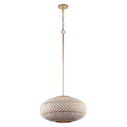 Crystorama Zanzibar ZAN-9014-SG – 22 Inch – 4 Light – Pendant Light – Soft Gold – Damp Rated