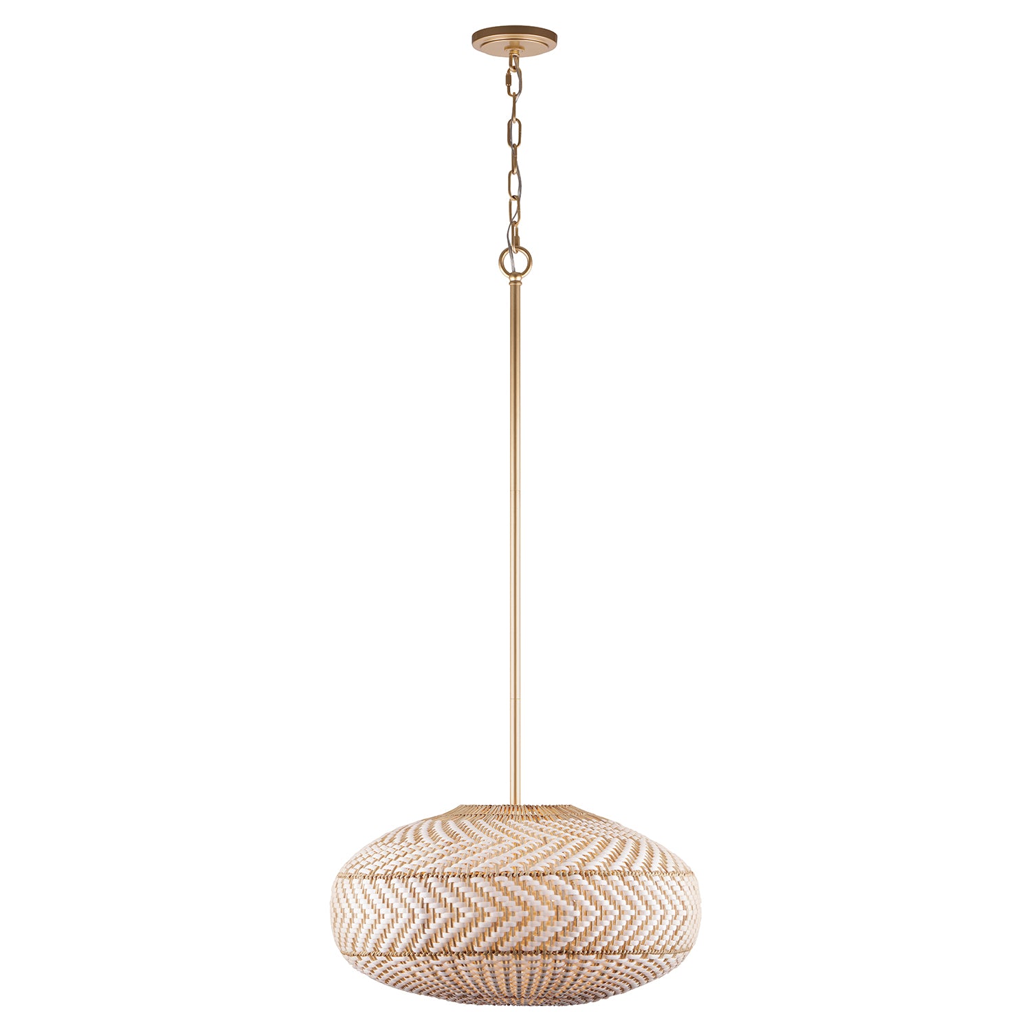Crystorama Zanzibar ZAN-9014-SG – 22 Inch – 4 Light – Pendant Light – Soft Gold – Damp Rated