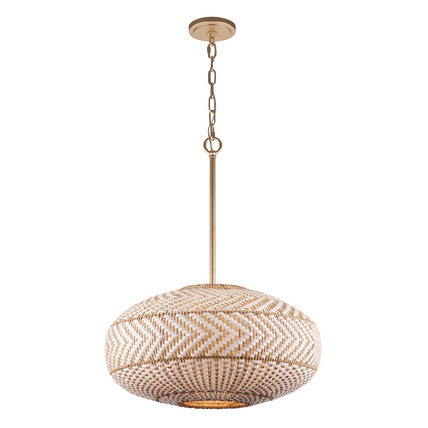 Crystorama Zanzibar ZAN-9014-SG – 22 Inch – 4 Light – Pendant Light – Soft Gold – Damp Rated