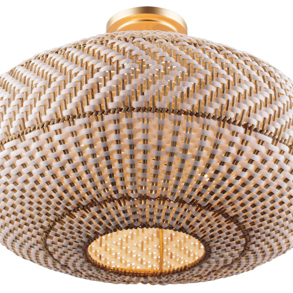 Crystorama ZANZIBAR ZAN-9014-SG_CEILING Semi Flush Mt Transitional - Soft Gold