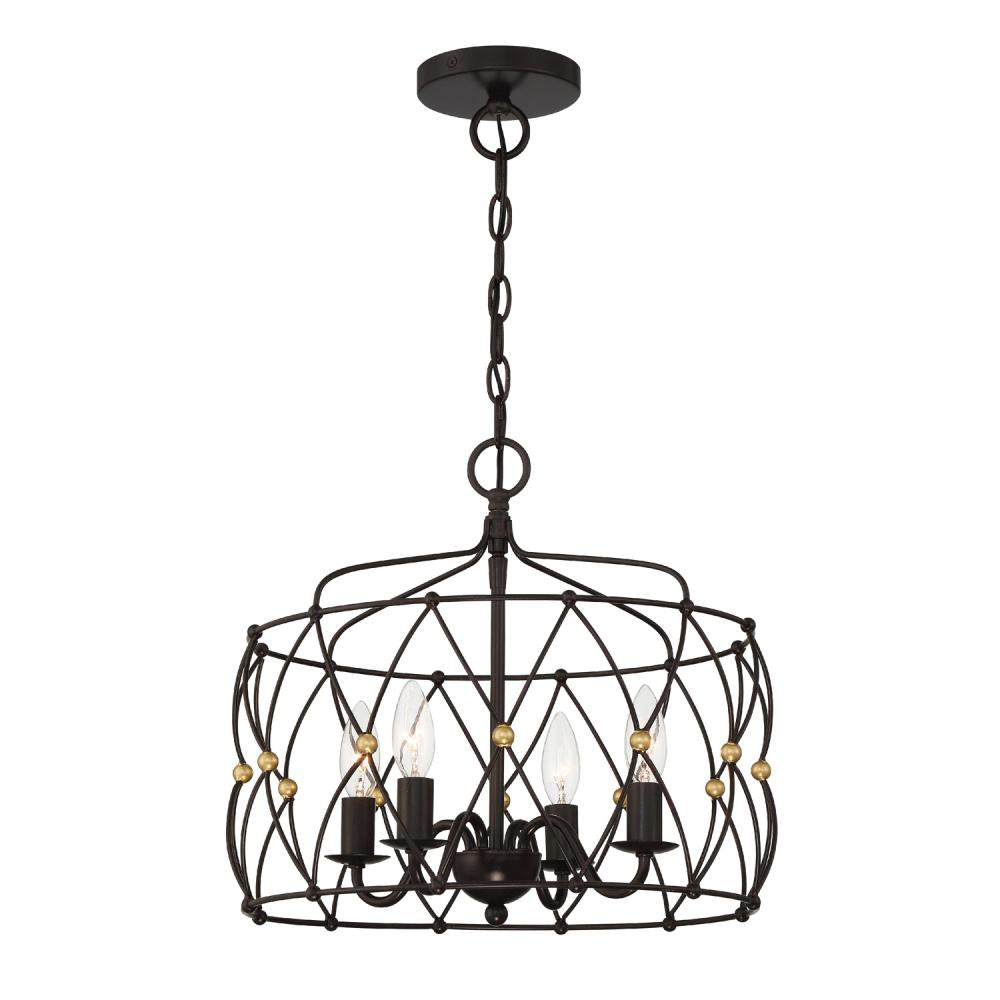 Crystorama ZUCCA ZUC-A9030-EB-GA Chandelier Americana - English Bronze