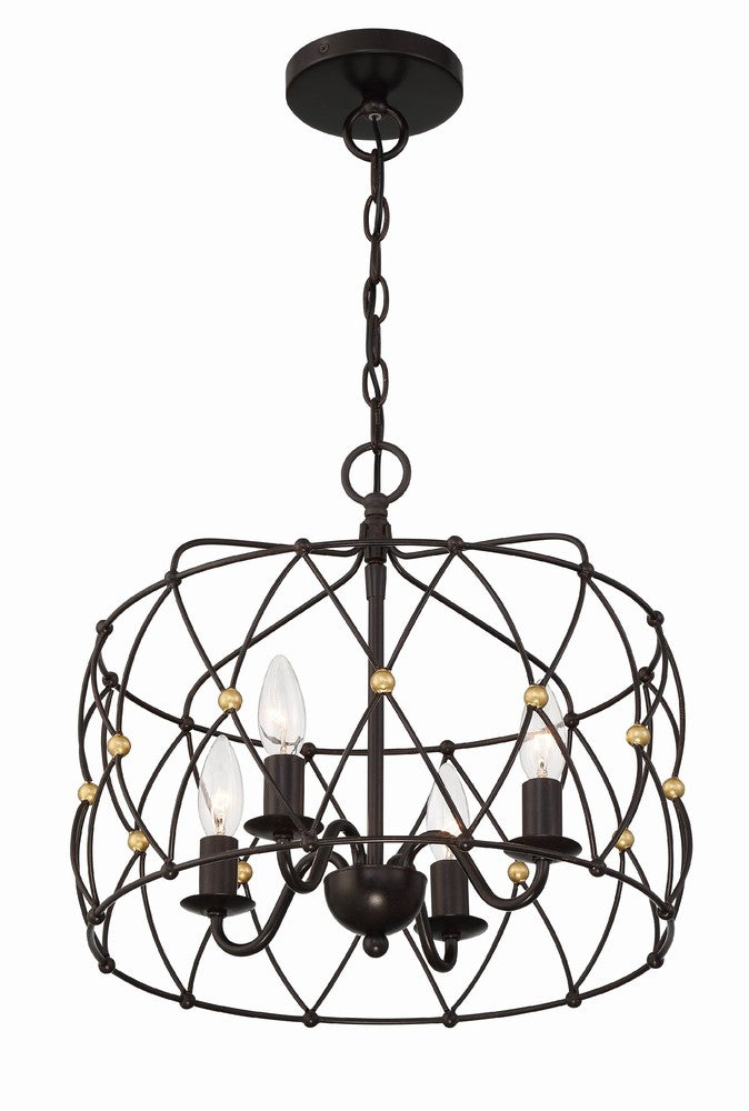 Crystorama ZUCCA ZUC-A9030-EB-GA Chandelier Americana - English Bronze