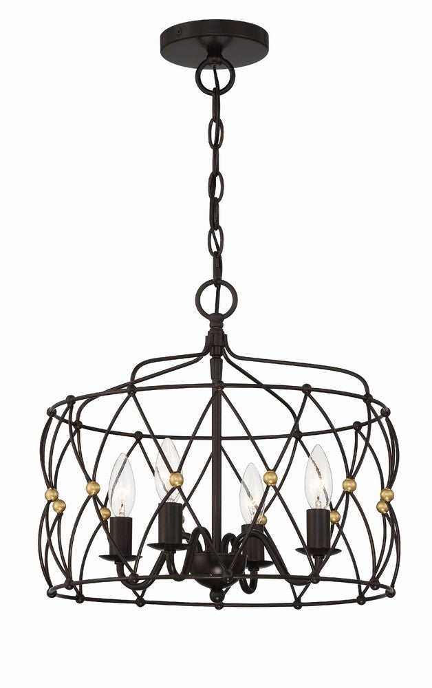 Crystorama ZUCCA ZUC-A9030-EB-GA Chandelier Americana - English Bronze