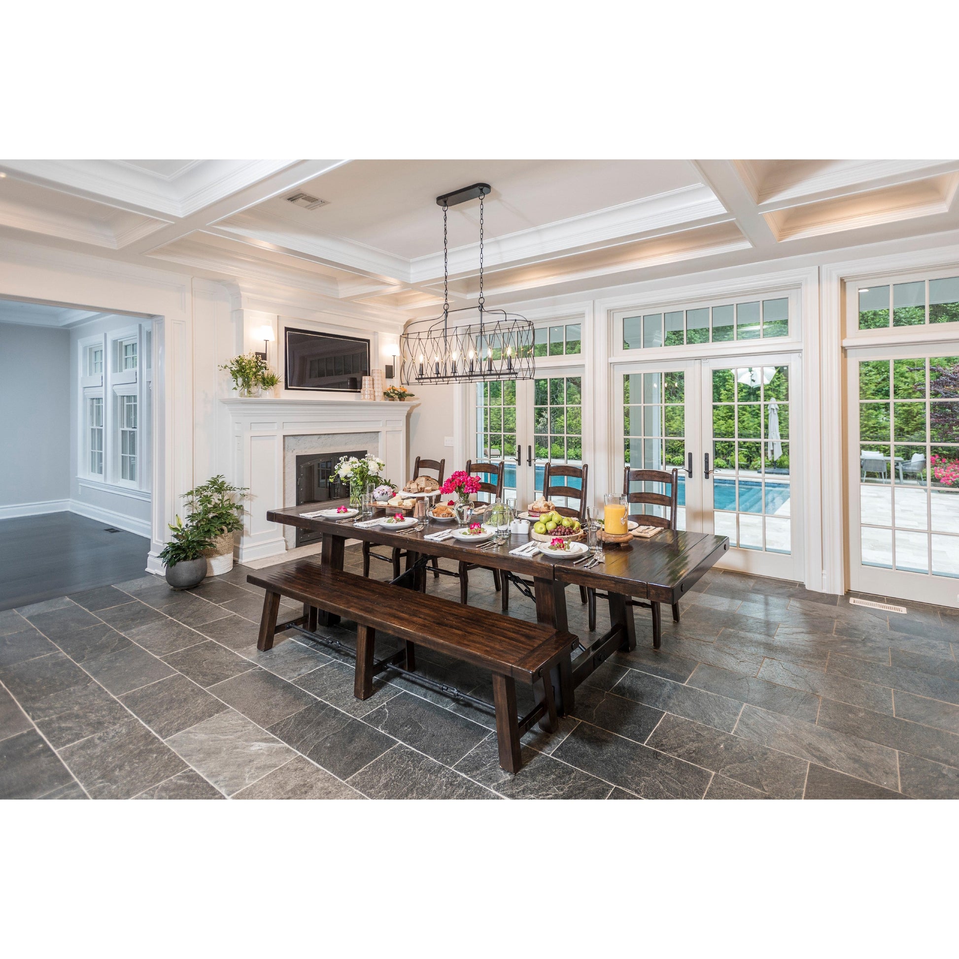 Crystorama Zucca ZUC-A9037-EB-GA – 42.5 Inch – 6 Light – Chandelier – English Bronze + Antique Gold – Dry Rated