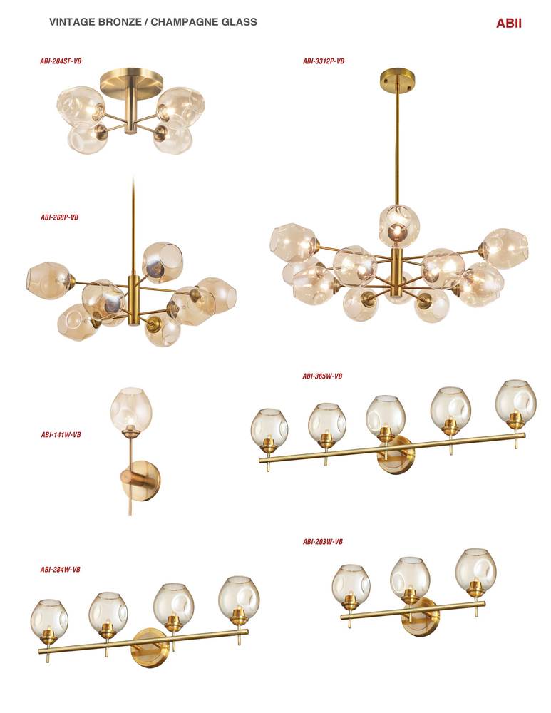 Dainolite ABII ABI-268P-VB Chandelier Transitional - Vintage Bronze