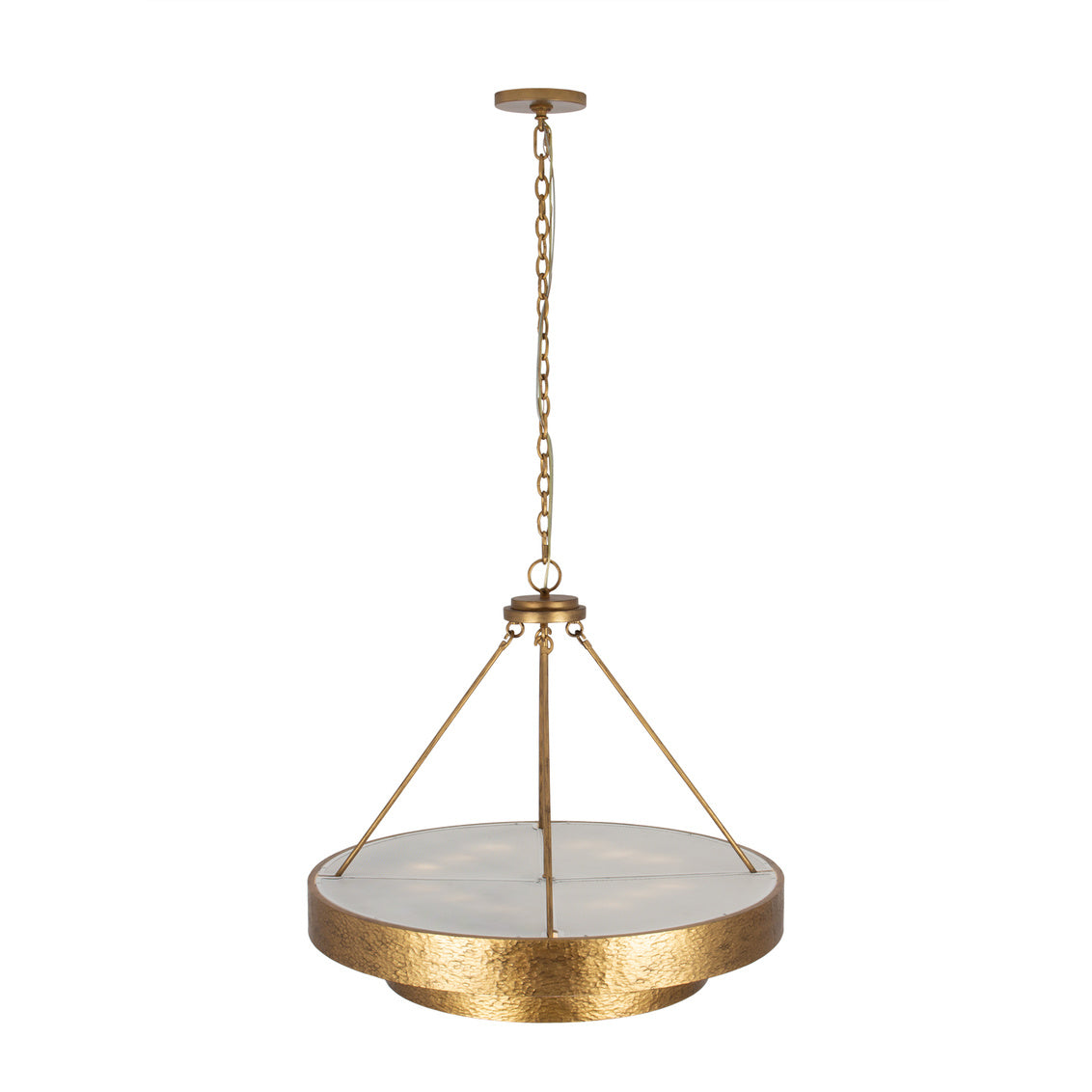Moda 32-in 12 Light (6-watt) Rustic Gold Chandelier