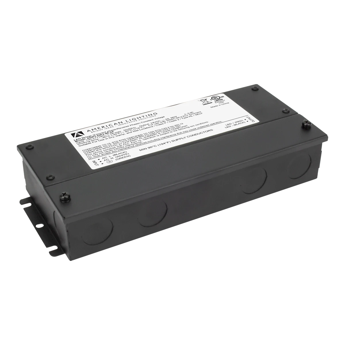 Adaptive Driver with Enclosed Leads and Knockouts 96 Watts 24V DC