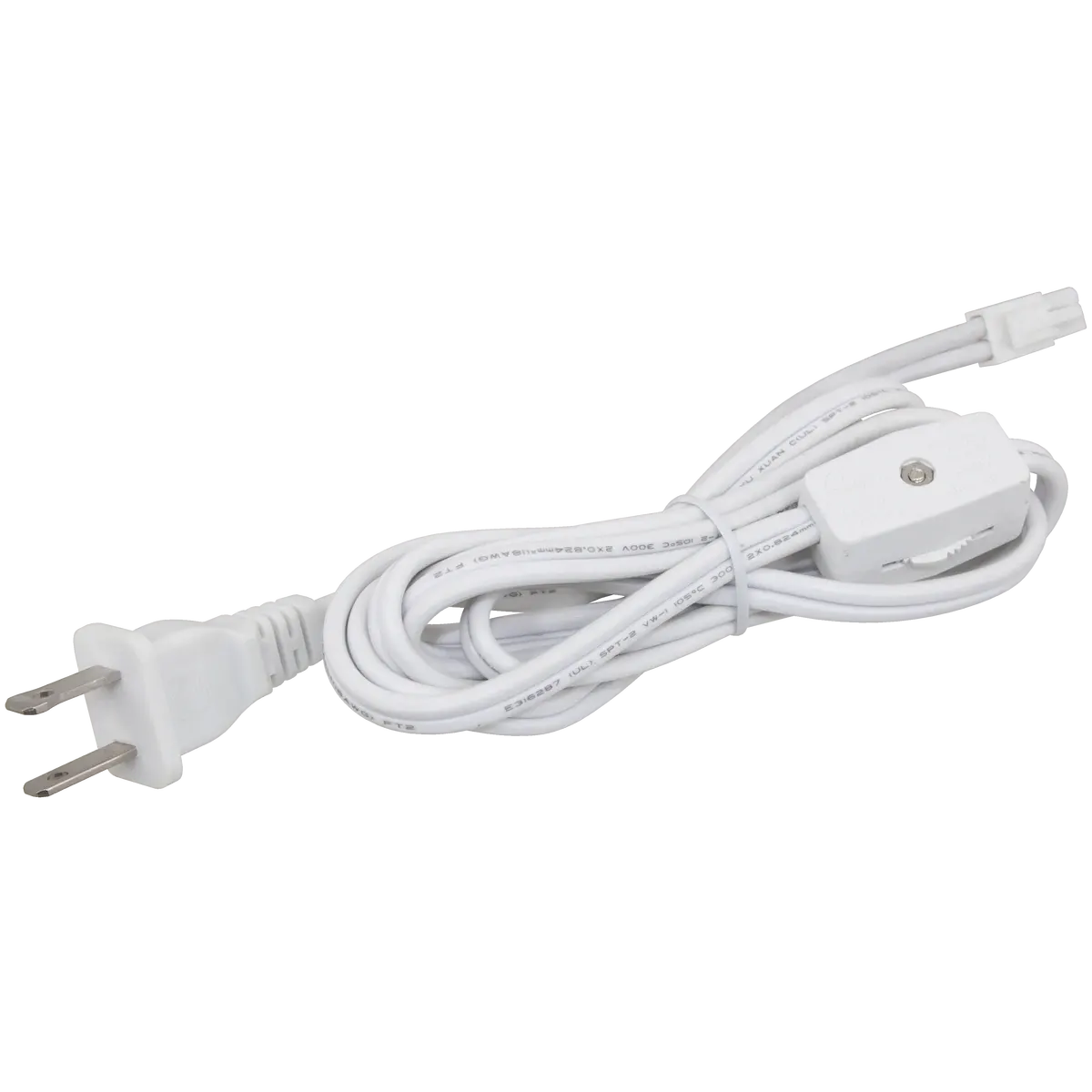 MVP 120V Puck Light 6in Jumper Cable in White
