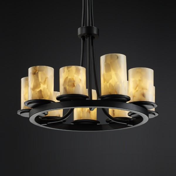 Justice Design Group DAKOTA FAMILY ALR-8766-10-DBRZ Chandelier Transitional - Bronze