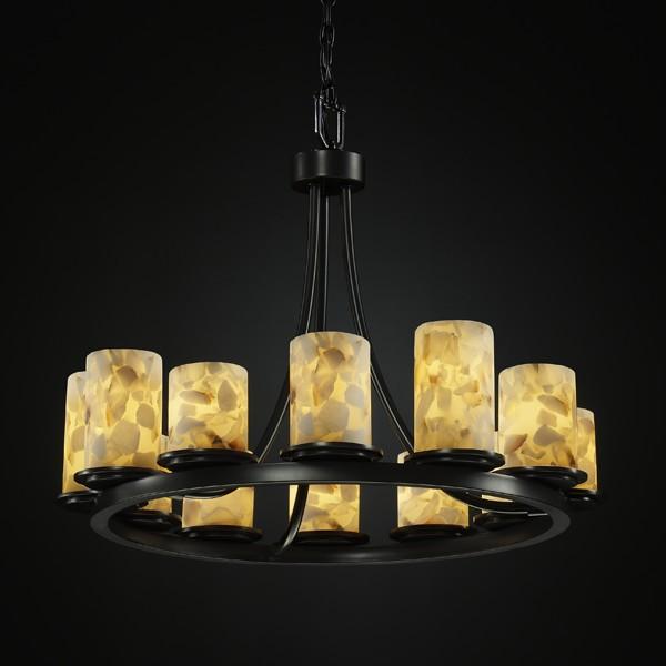 Justice Design Group DAKOTA FAMILY ALR-8768-10-DBRZ Chandelier Transitional - Bronze