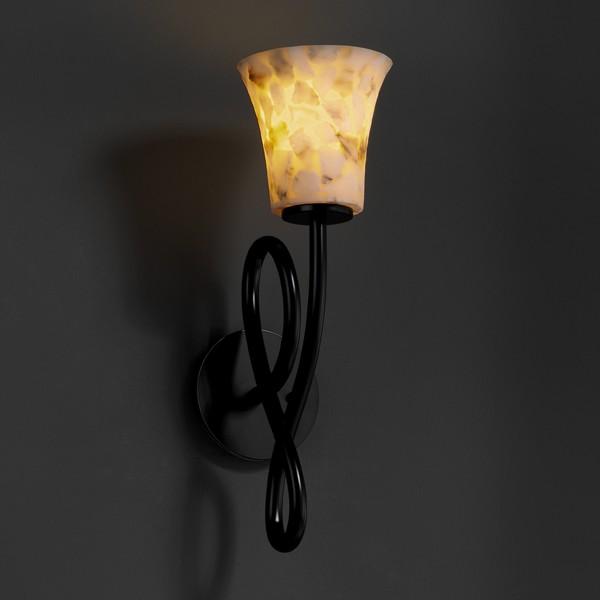 Justice Design Group CAPELLINI FAMILY ALR-8911-10-MBLK Sconce Transitional - Black