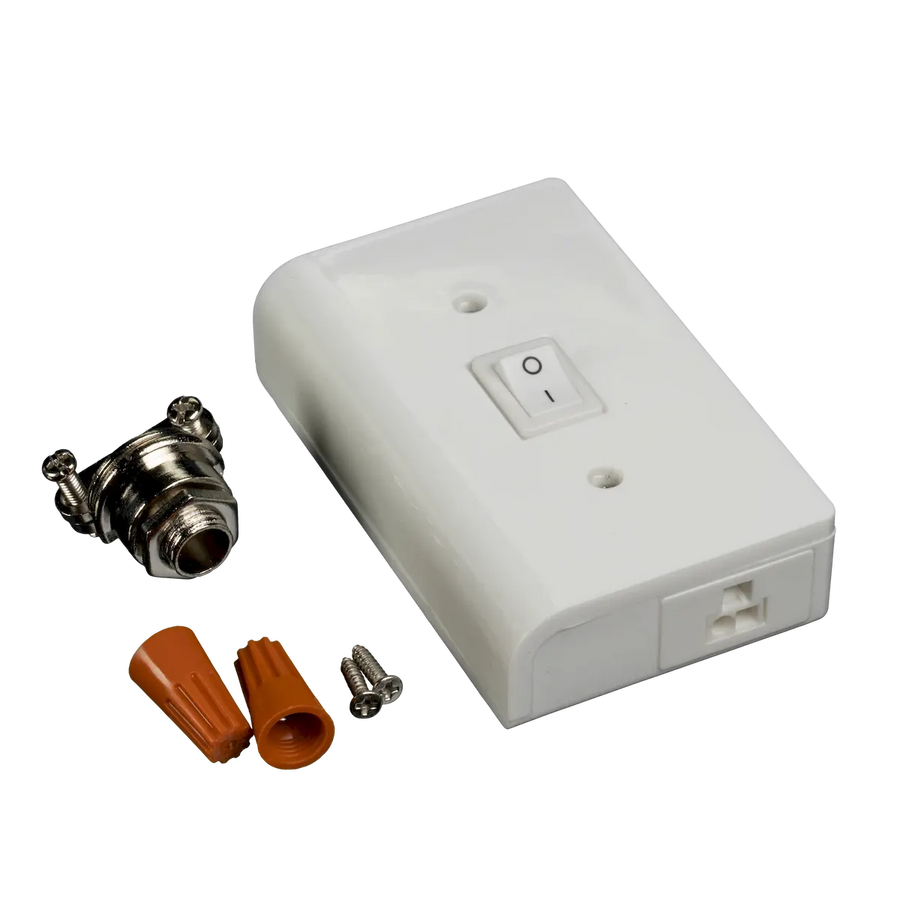 MVP 120V Puck Light Slimline Hardwire Box in White