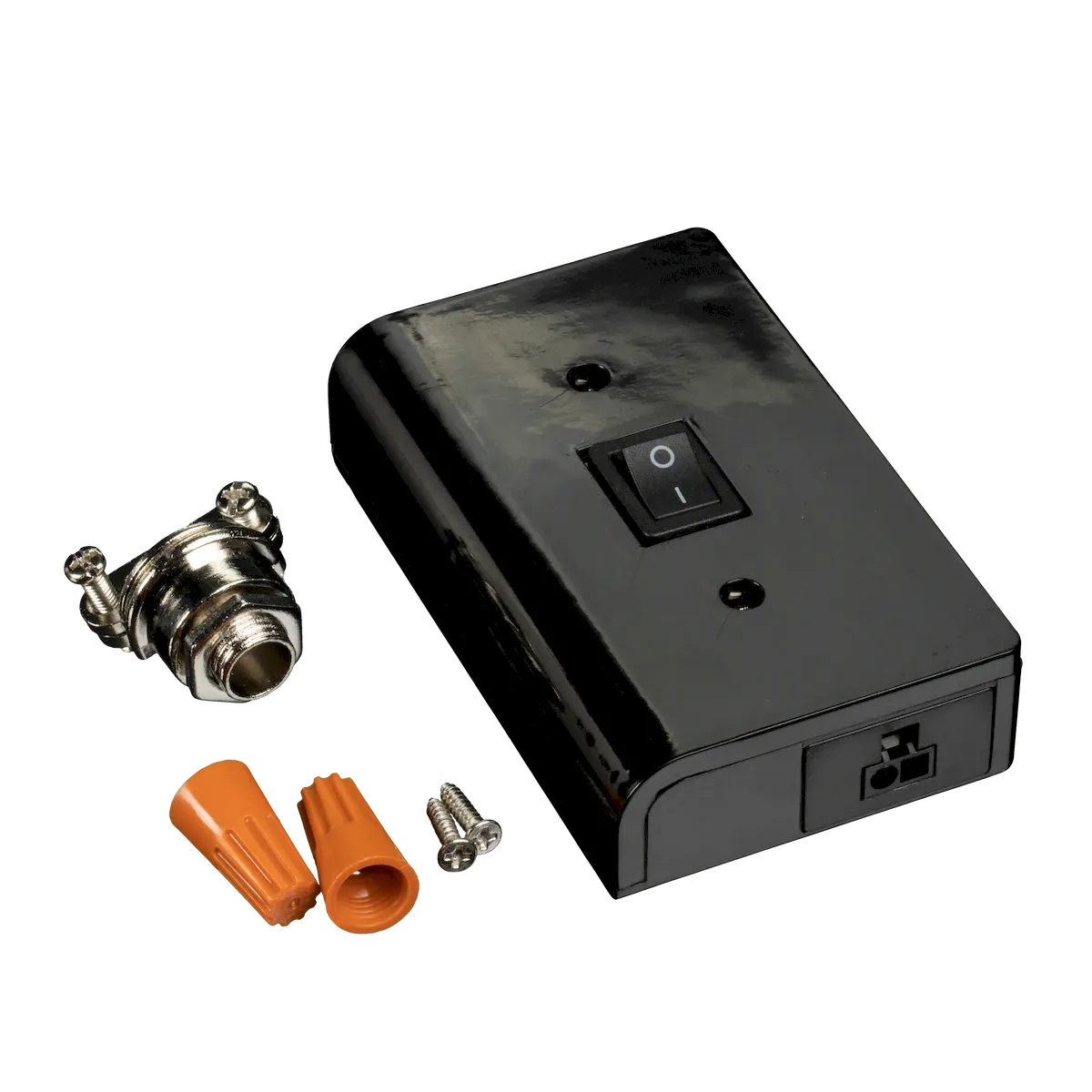 MVP 120V Puck Light Slimline Hardwire Box in Black