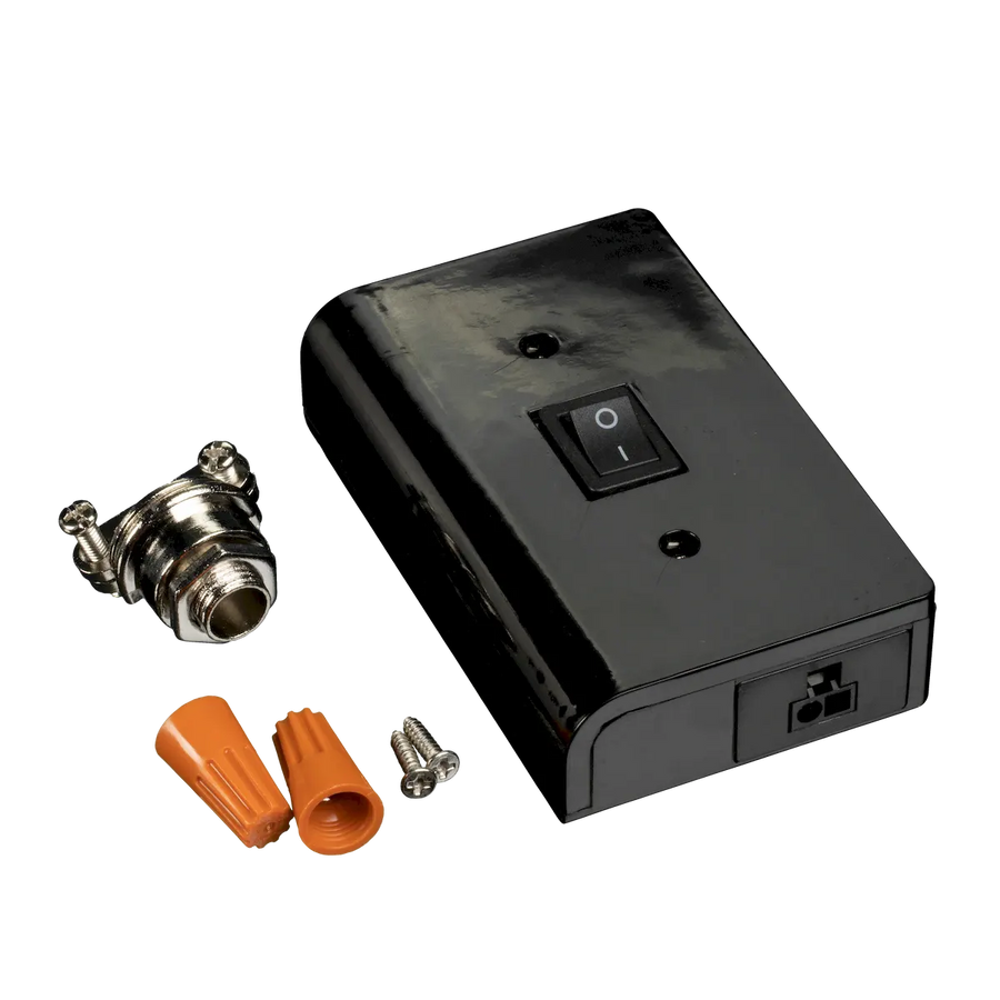 MVP 120V Puck Light Slimline Hardwire Box in Black