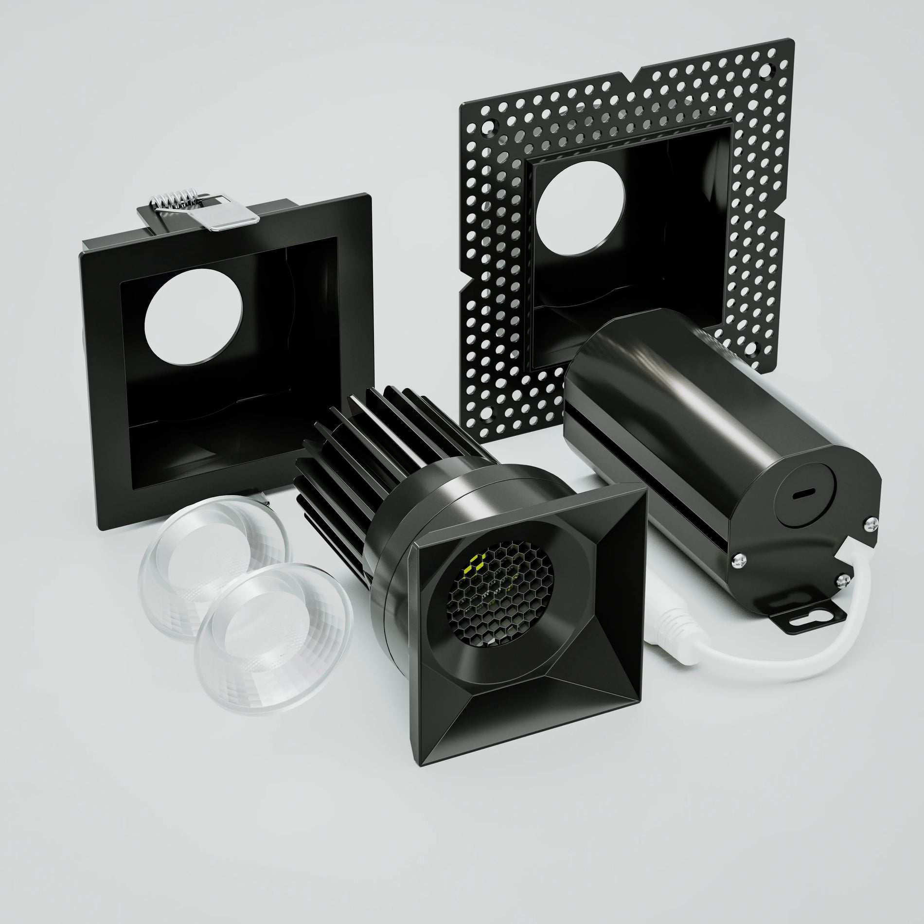 Rhyme 2 in Downlight Rough-In Plate