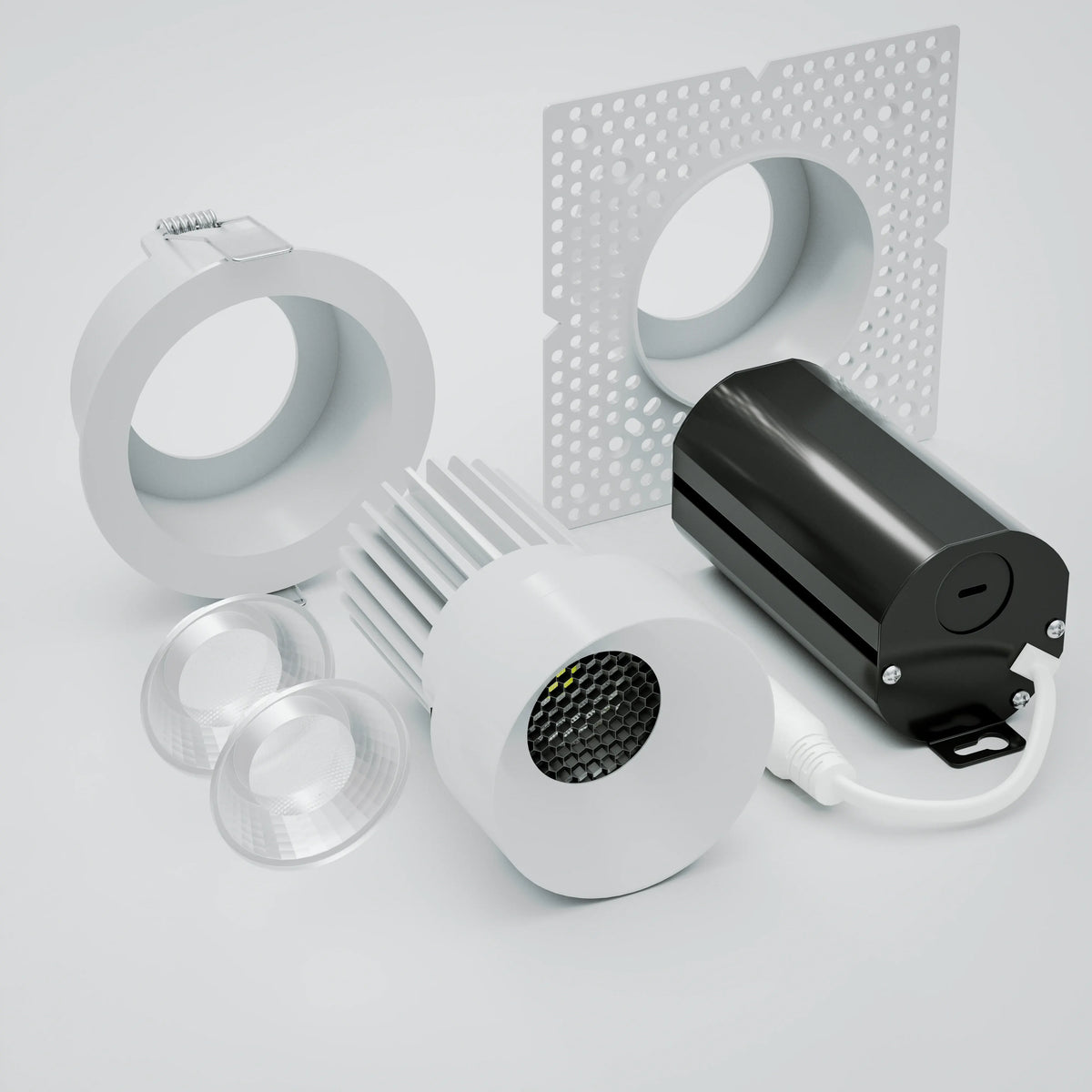 Rhyme 4 in Downlight Rough-In Plate