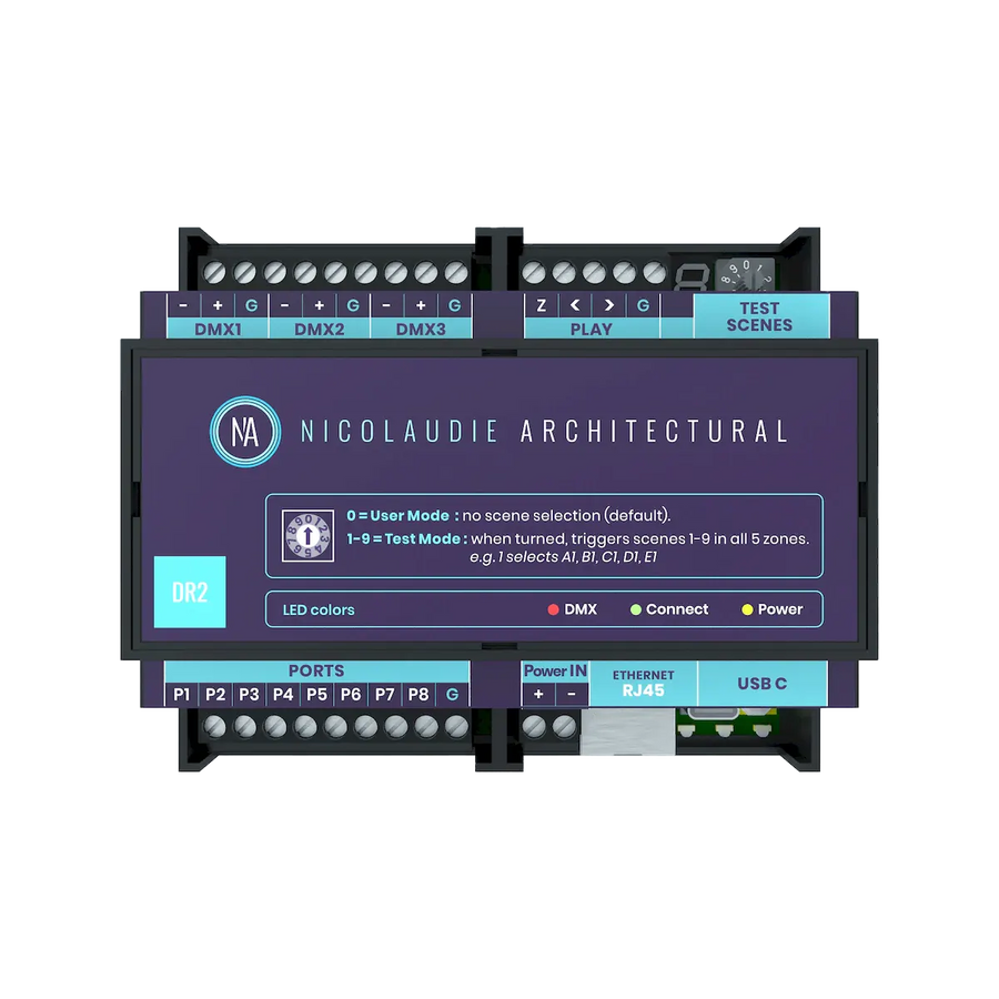 1024ch, Cloud, USB, Ethernet, 8 ports, 99 scenes, 5 zones