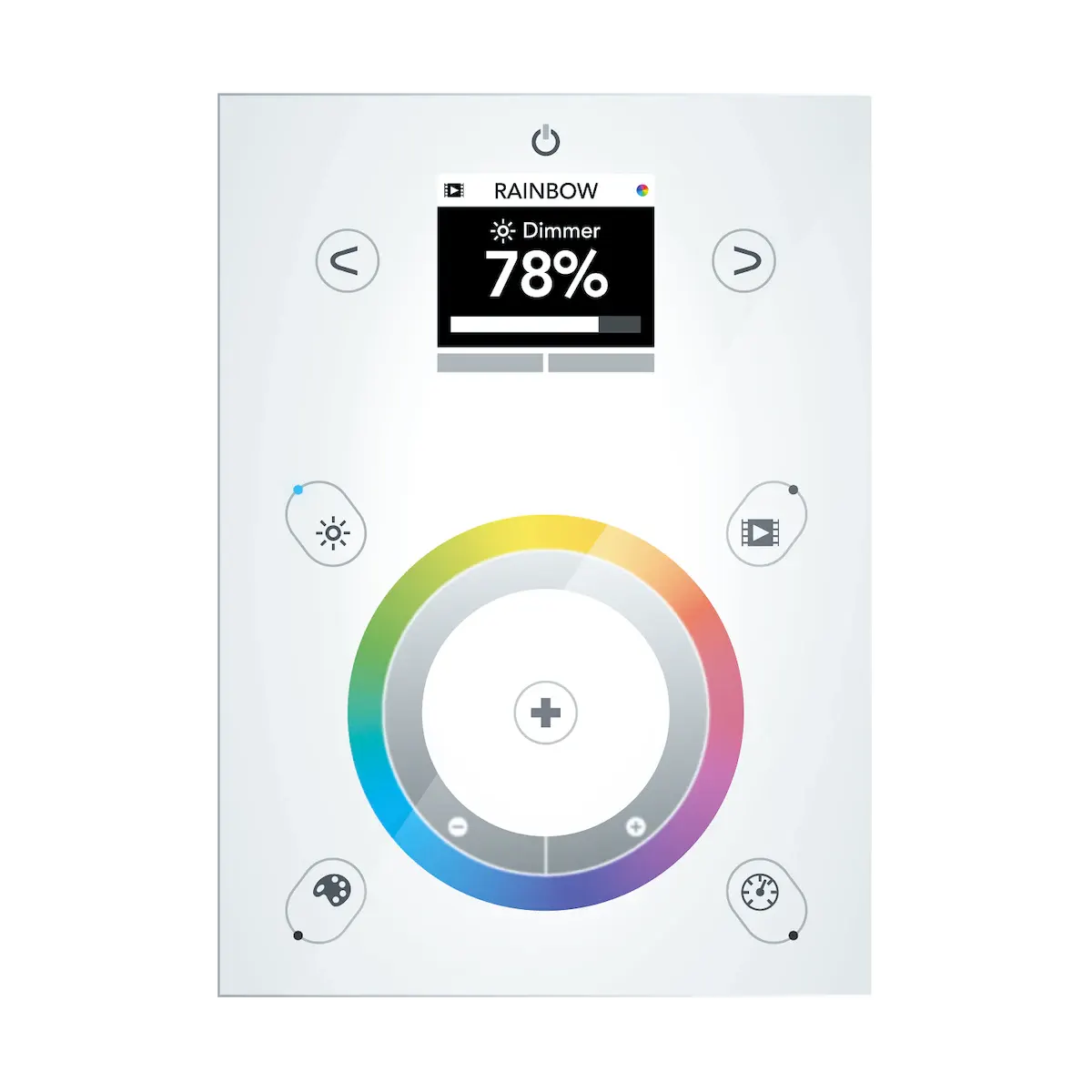 DE3 1024ch, Glass, USB, Ethernet, Color Screen, 500 Scenes, 10 Zones. WD1 White Finish
