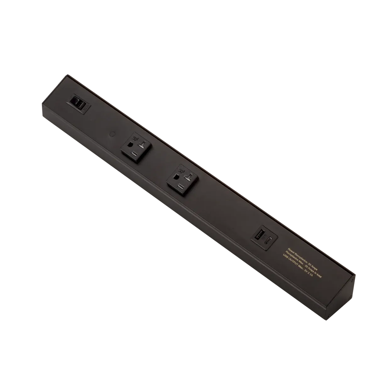 ATOM Power Strip 18in Black Finish