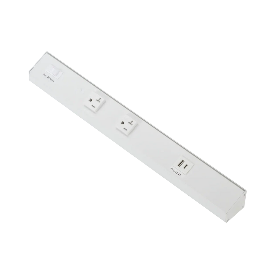 ATOM Power Strip 18in White Finish