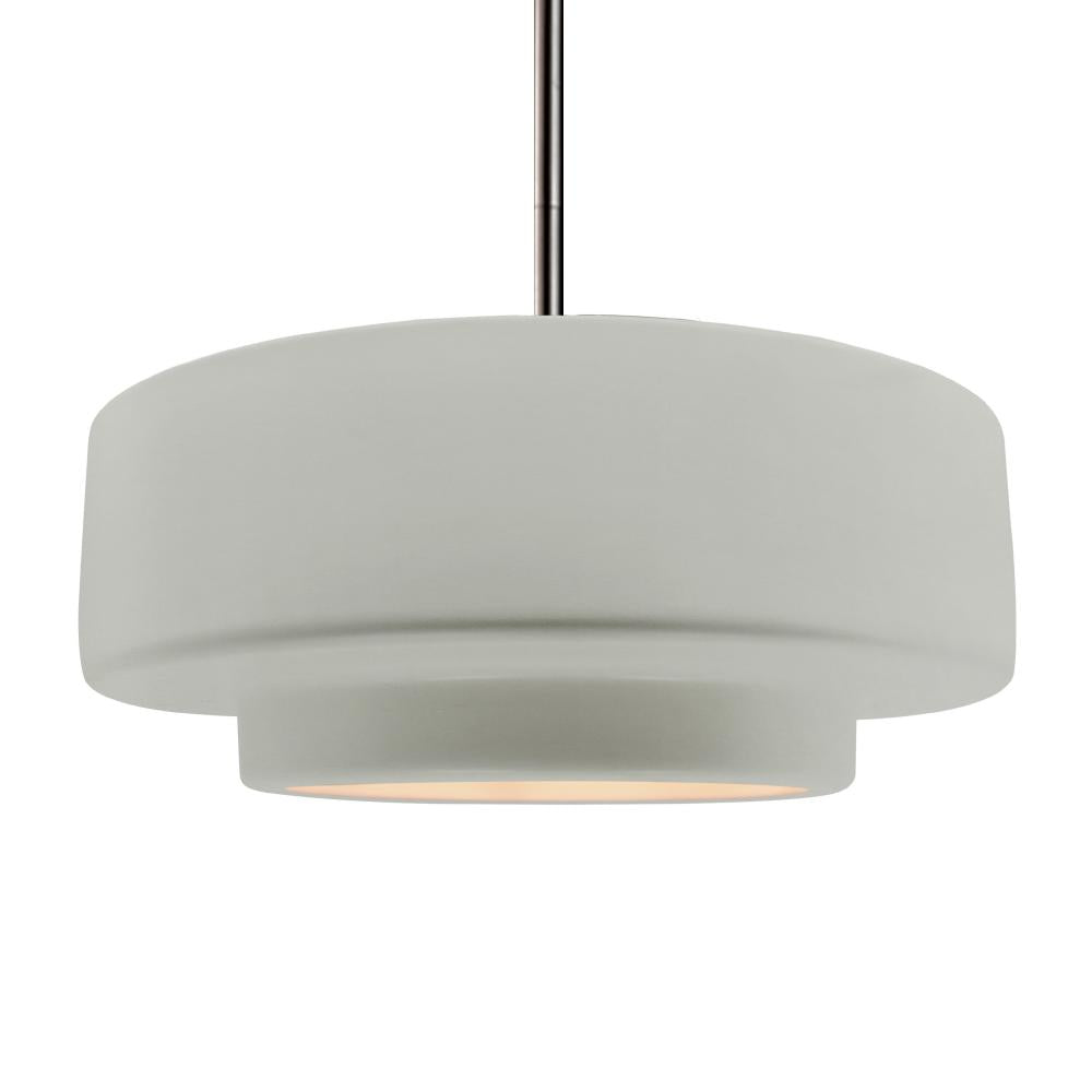 Justice Design Group RADIANCE CER-6545-BIS-NCKL-RIGID-LED1-700 Pendant - Bisque