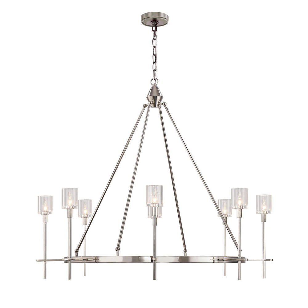 Alora Lighting SALITA CH314308PNCC Chandelier Traditional - Nickel