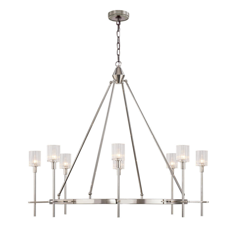 Alora Lighting SALITA CH314308PNRC Chandelier Traditional - Nickel