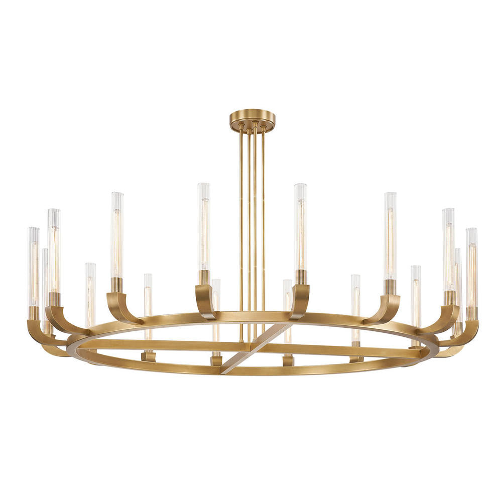 Alora Lighting FLUTE CH316016VBCR Chandelier Traditional - Brass