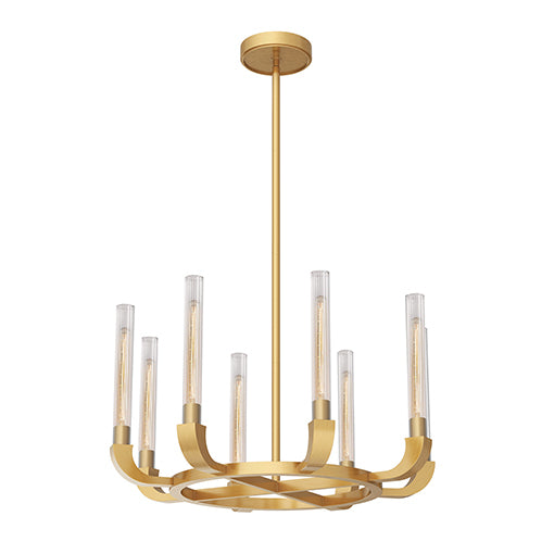 Alora Lighting FLUTE CH316708VBCR Chandelier Traditional - Brass