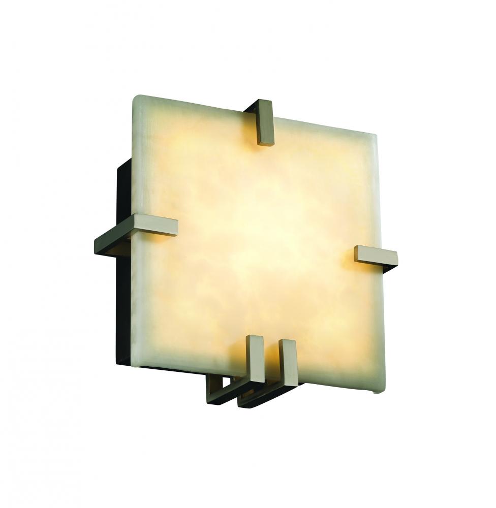 Justice Design Group CLIPS FAMILY CLD-5550-DBRZ Sconce Traditional - Bronze