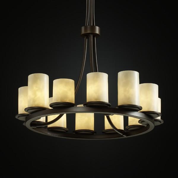 Justice Design Group DAKOTA FAMILY CLD-8763-10-MBLK Chandelier Traditional - Black