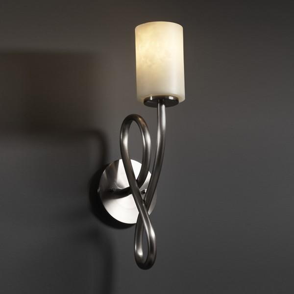 Justice Design Group CAPELLINI FAMILY CLD-8911-30-NCKL Sconce Traditional - Nickel