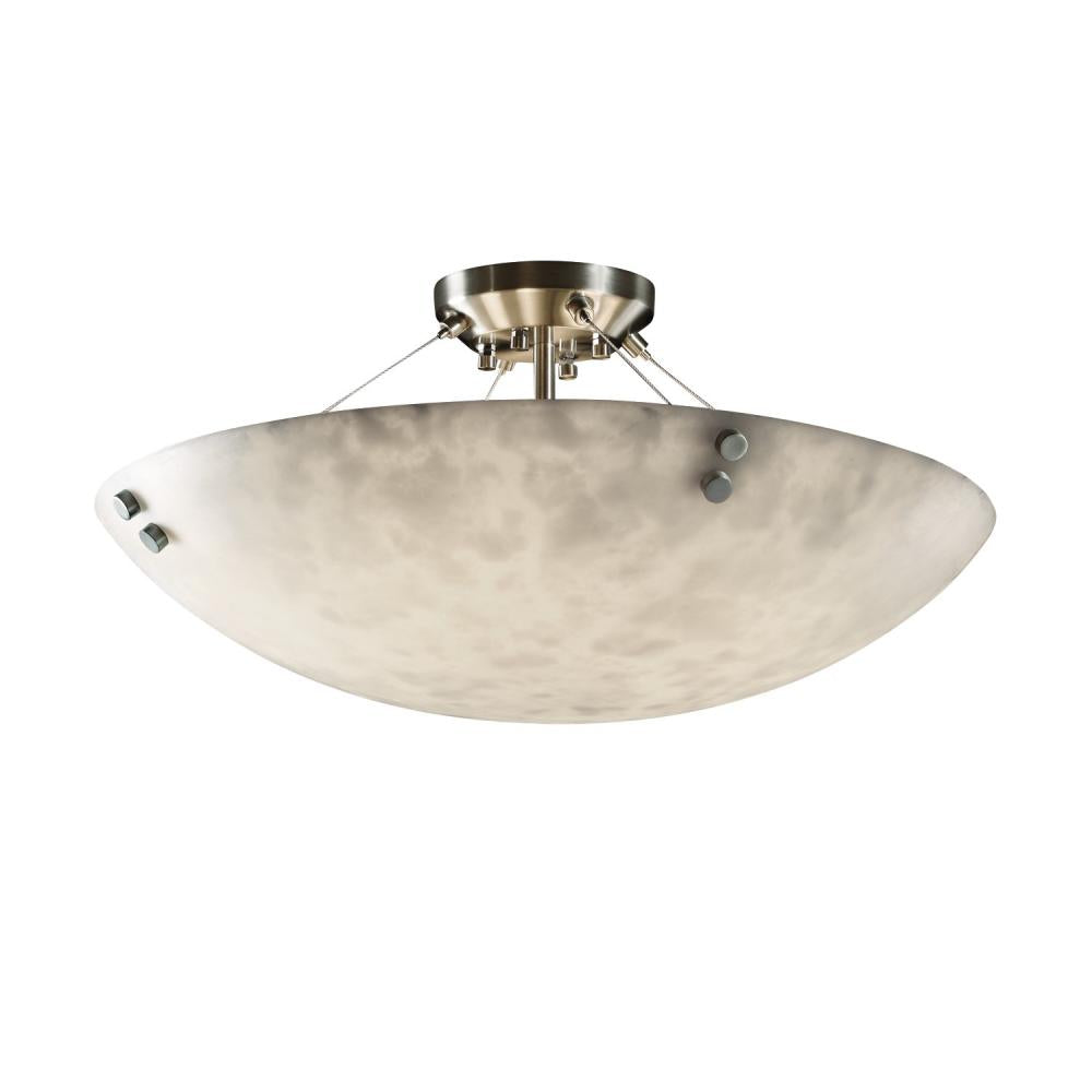 Justice Design Group FINIALS FAMILY CLD-9652-35-DBRZ-F4 Semi Flush Mt Traditional - Bronze