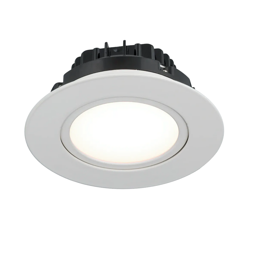 Dip 360° Gimbal 6inch Downlight, 5CCT, White Finish