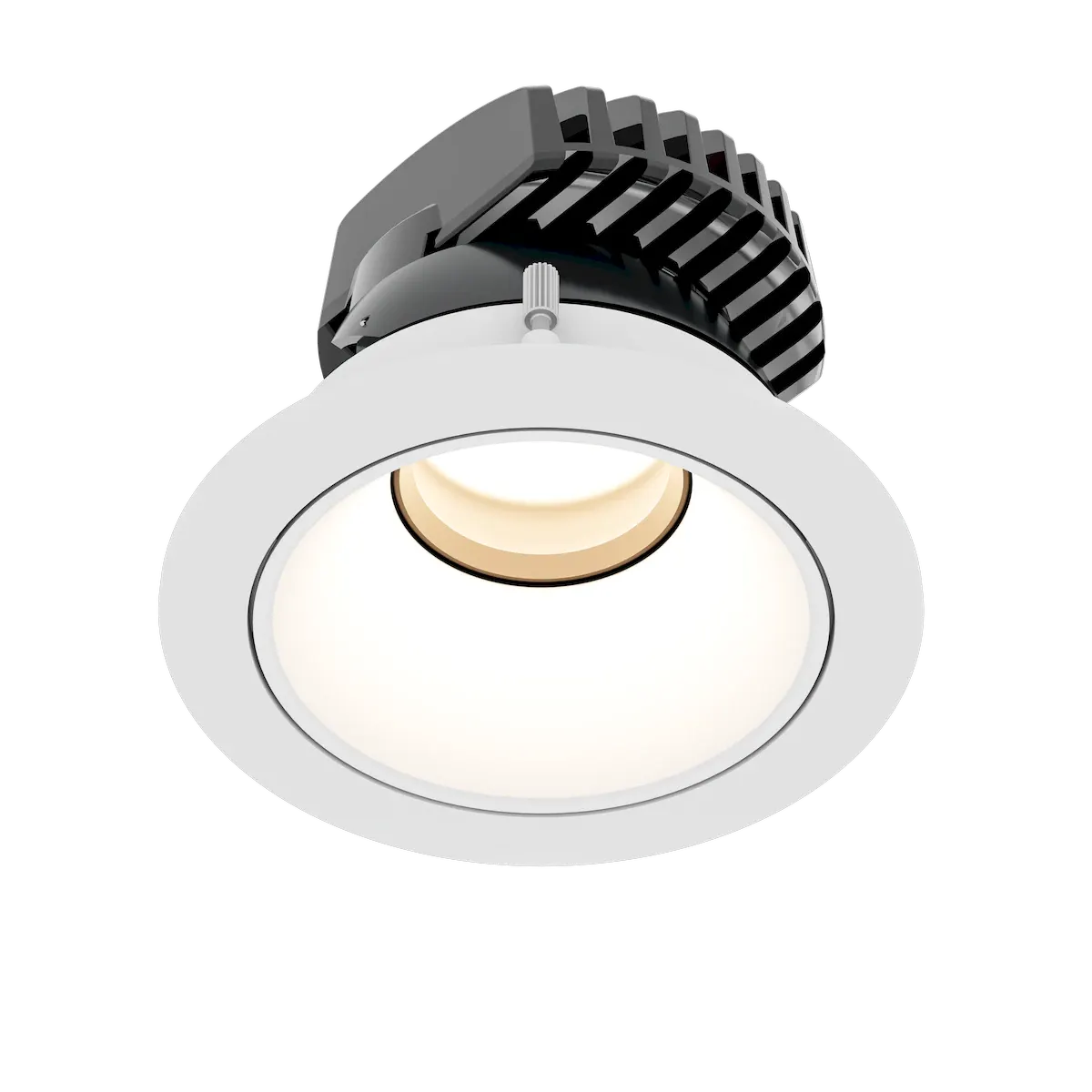 ChromaDMX 4in DMX RGB+TW Downlight, Round Trim, White Finish