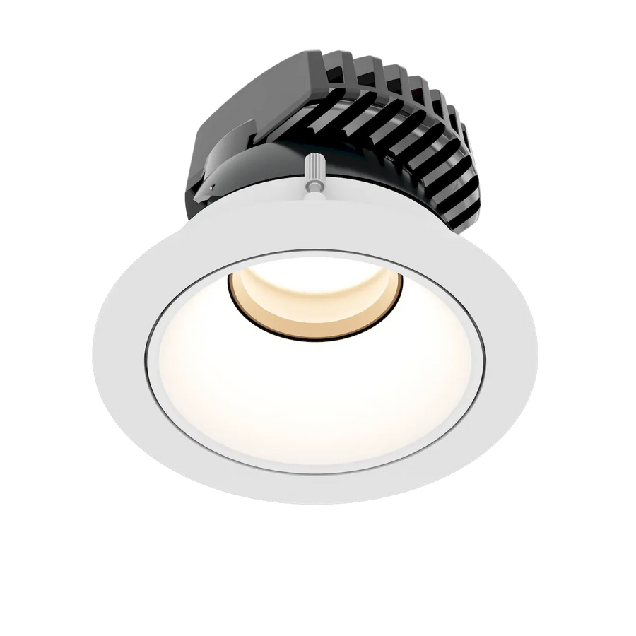 ChromaDMX 4in DMX RGB+TW Downlight, Round Trim, White Finish