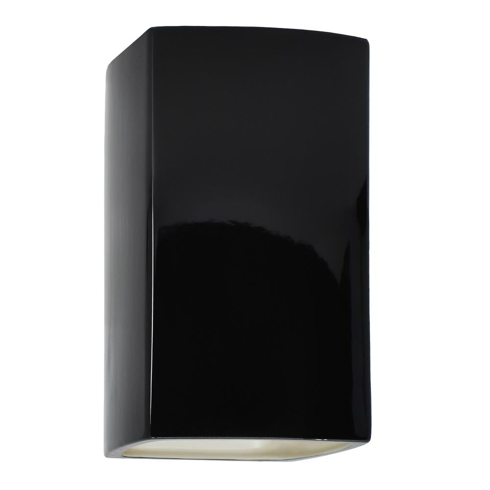 Justice Design Group CER-5955W-BKMT Flush Mount - Black