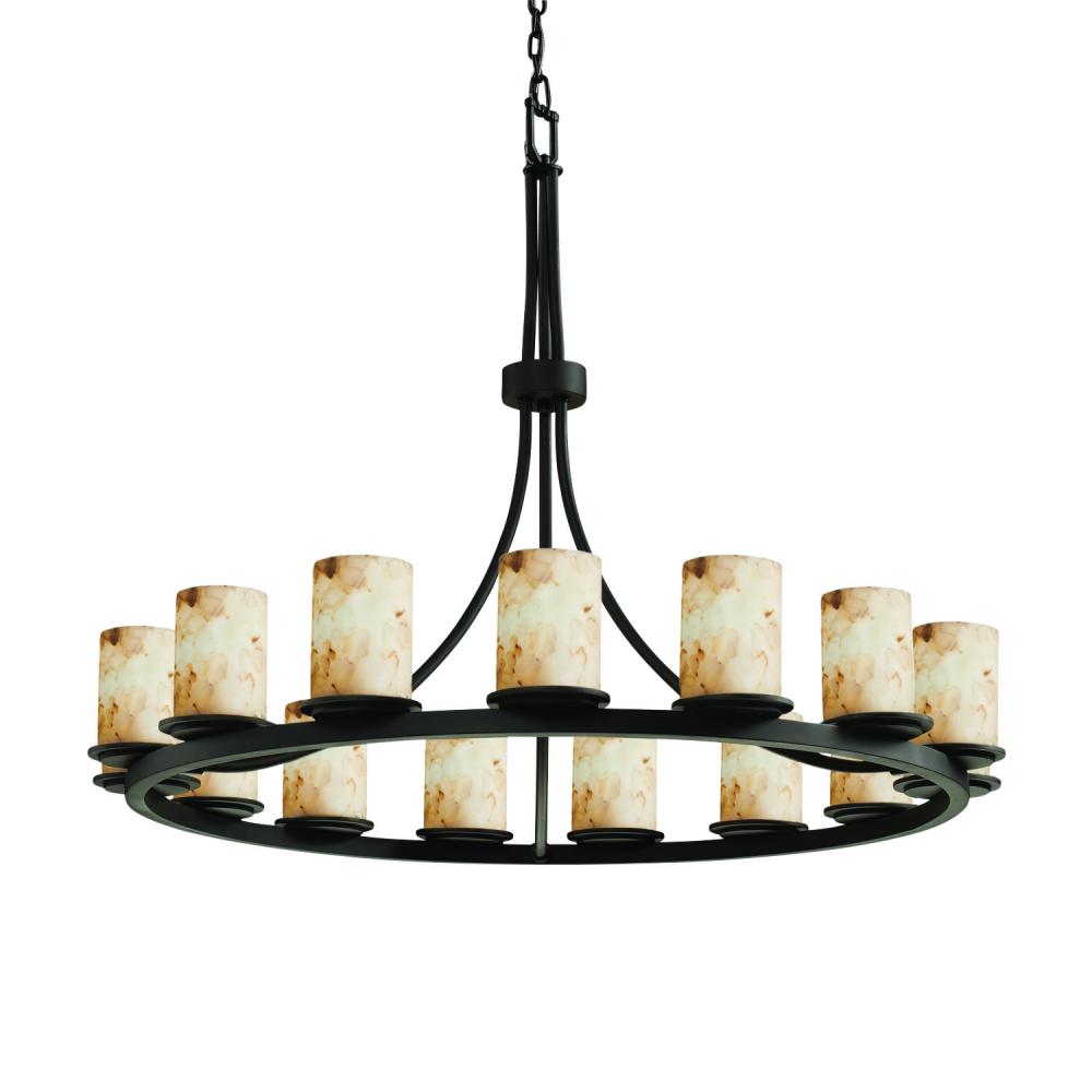 Justice Design Group DAKOTA FAMILY ALR-8716-10-MBLK Chandelier Traditional - Black