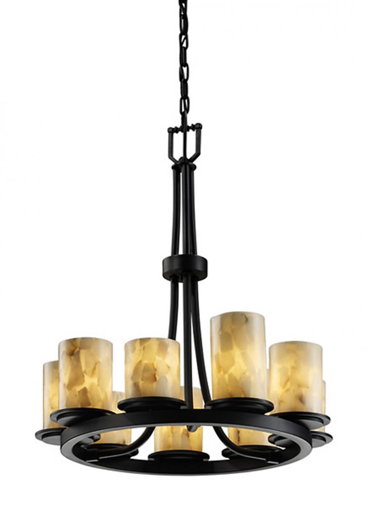 Justice Design Group DAKOTA FAMILY ALR-8766-10-MBLK Chandelier Transitional - Black