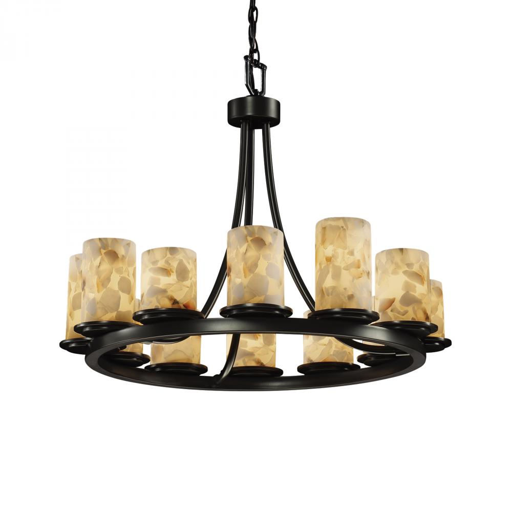 Justice Design Group DAKOTA FAMILY ALR-8768-10-MBLK Chandelier Transitional - Black