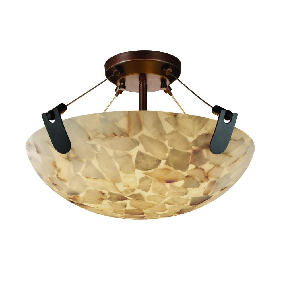 Justice Design Group U-CLIPS FAMILY ALR-9611-35-DBRZ Semi Flush Mt Transitional - Bronze