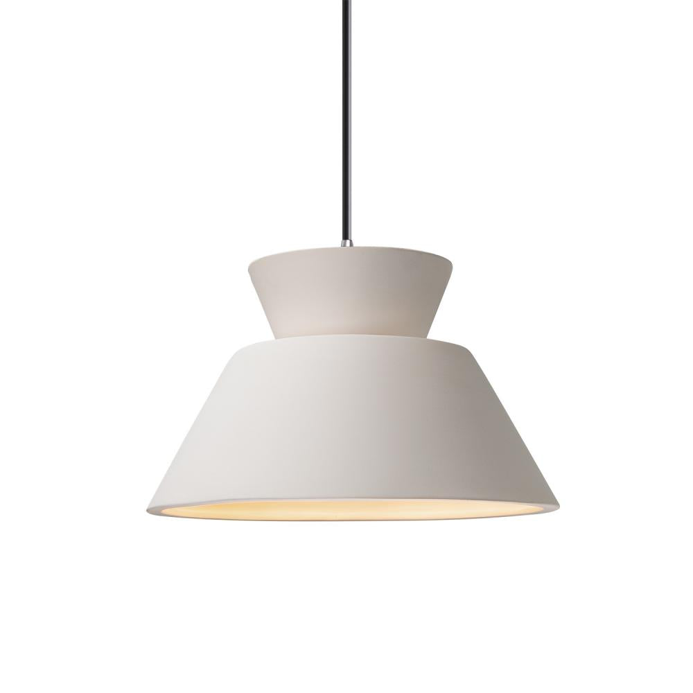 Justice Design Group RADIANCE CER-6420-BIS-CROM-WTCD Pendant - White