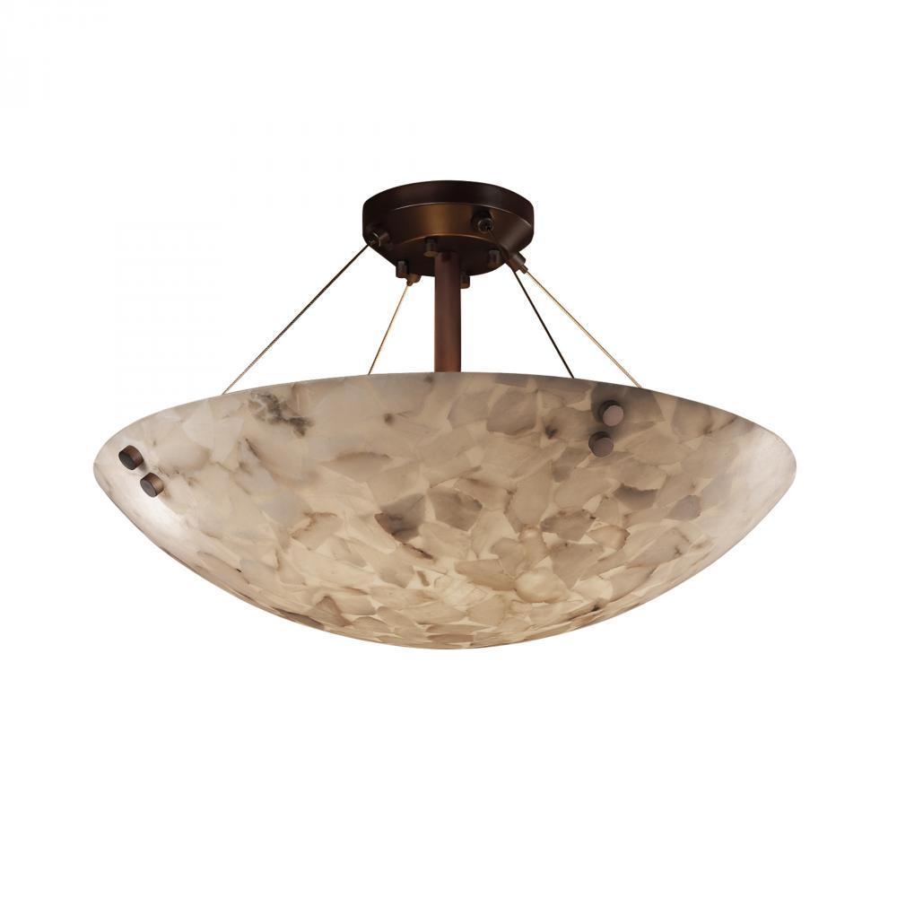 Justice Design Group FINIALS FAMILY ALR-9651-35-DBRZ-F1 Semi Flush Mt Transitional - Bronze