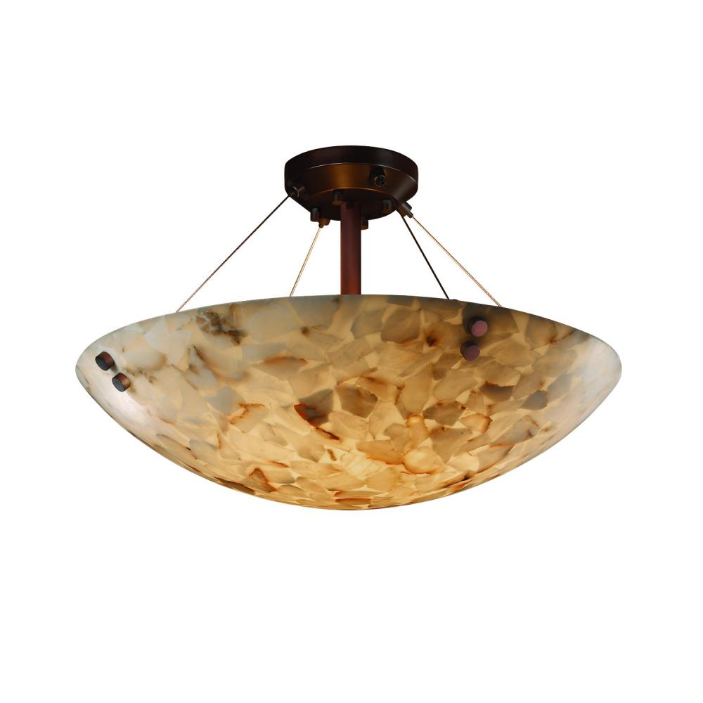 Justice Design Group FINIALS FAMILY ALR-9652-35-DBRZ-F1 Semi Flush Mt Transitional - Bronze