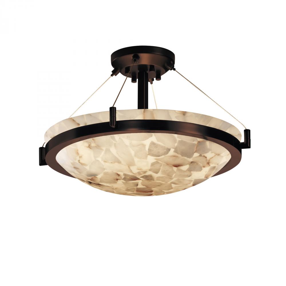 Justice Design Group RING FAMILY ALR-9681-35-DBRZ Semi Flush Mt Transitional - Bronze