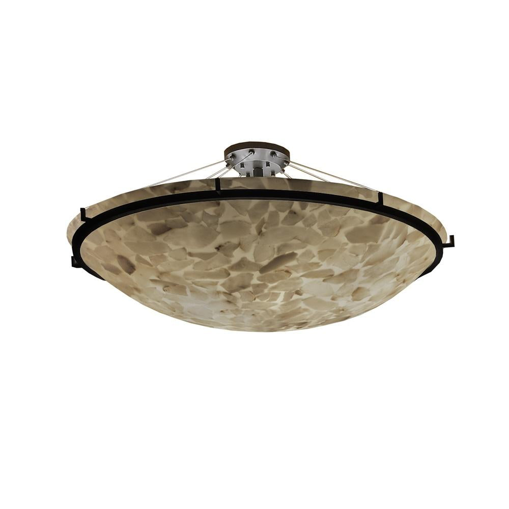 Justice Design Group RING FAMILY ALR-9687-35-DBRZ Semi Flush Mt Traditional - Bronze