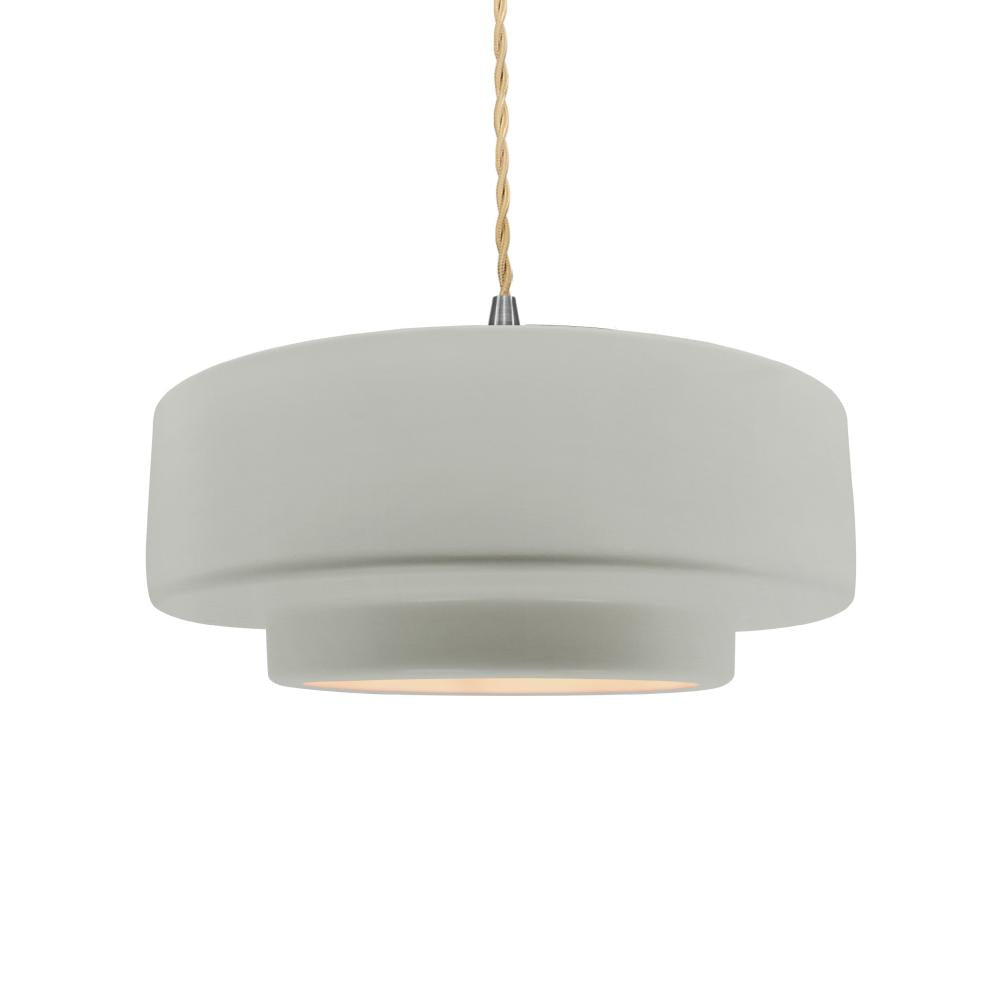 Justice Design Group RADIANCE CER-6543-BIS-NCKL-BEIG-TWST Pendant - Bisque